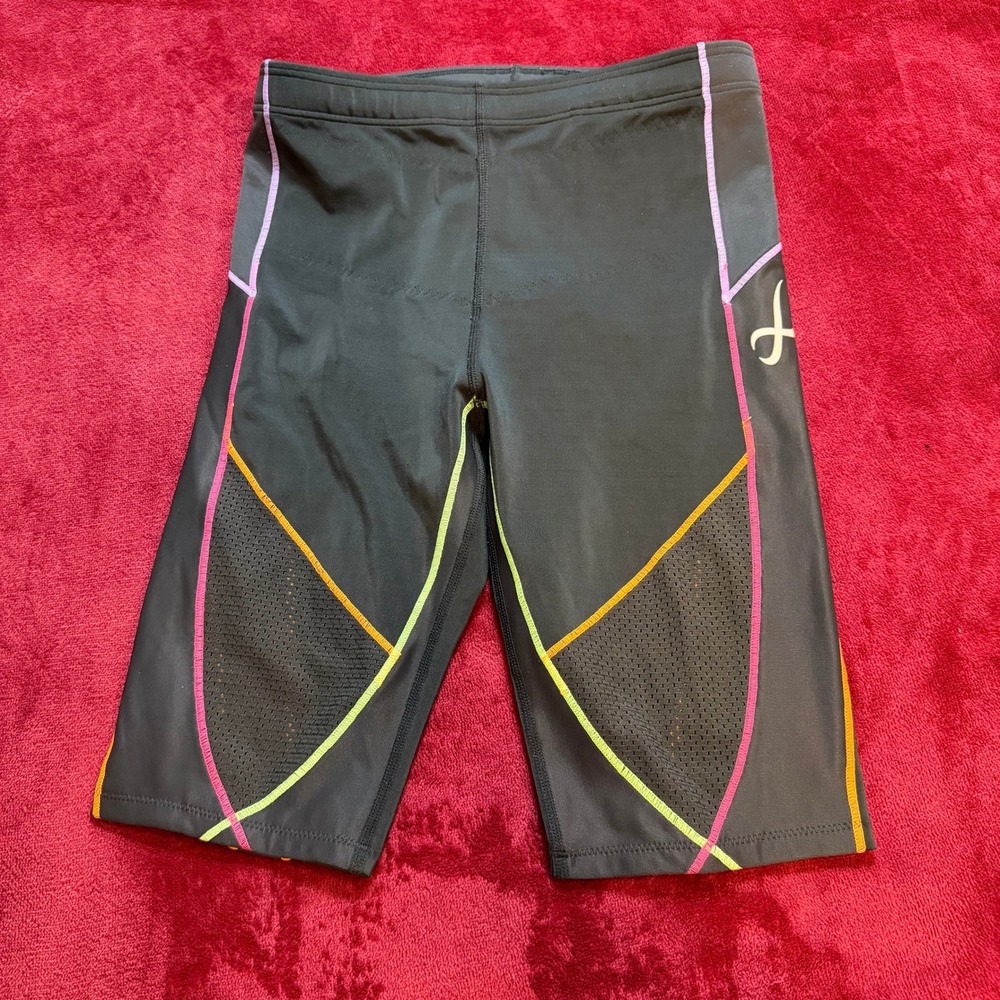 CW-X Stabilyx Compression Shorts Women's M Black Multi Color Support Web 127805